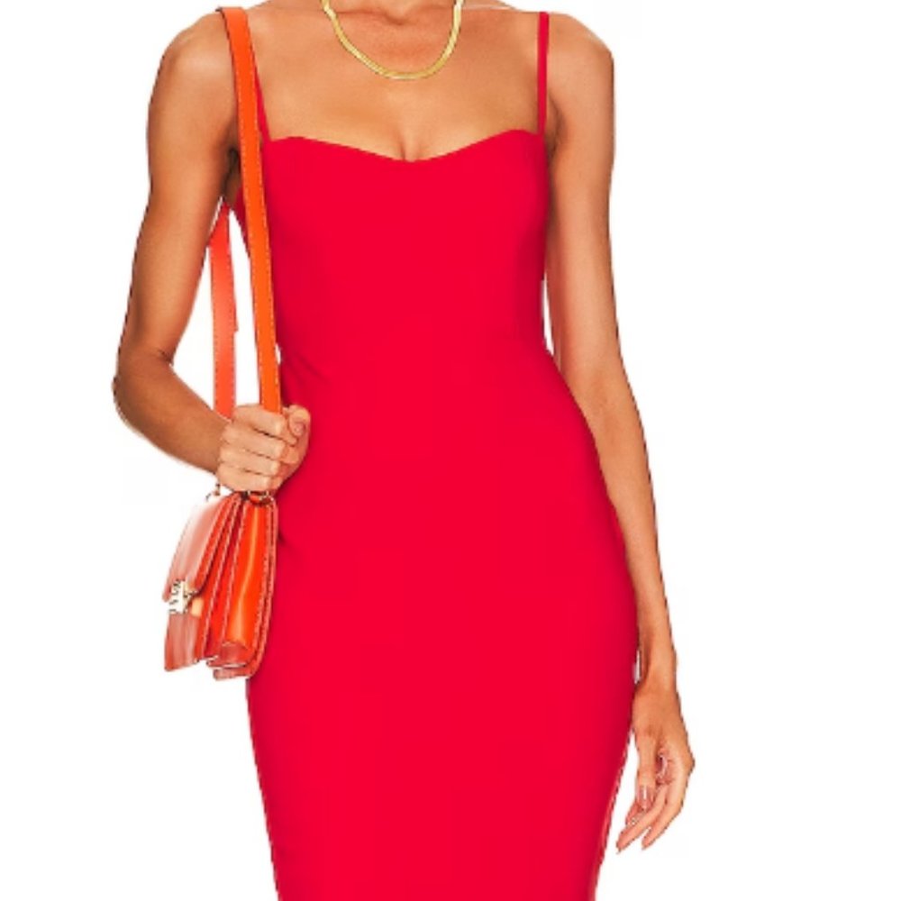NWT Allure Midi Dress Red